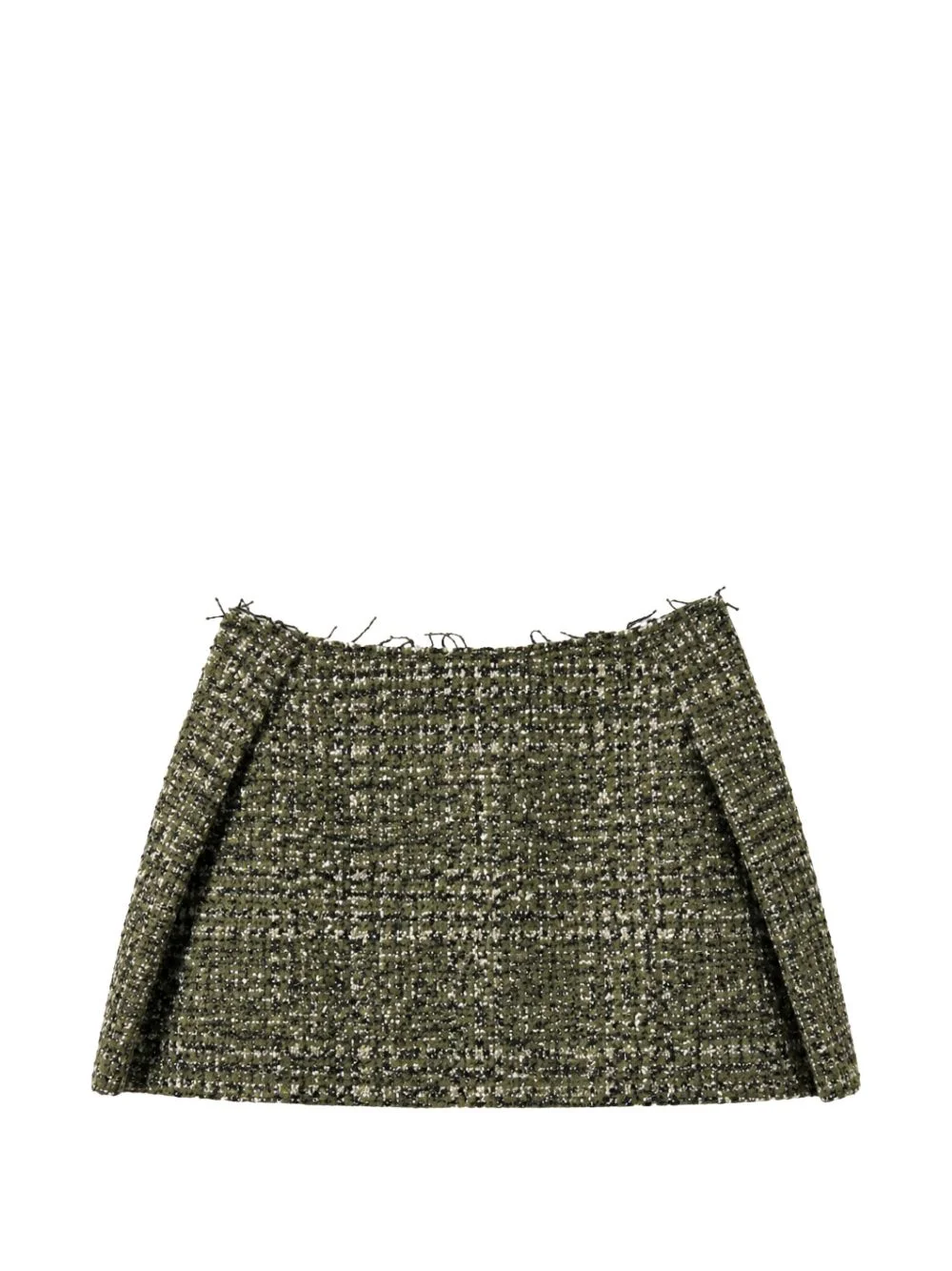tweed frayed-edge skorts - 1