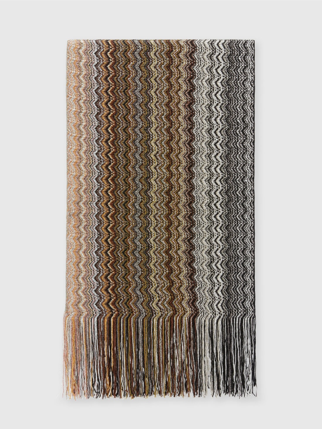 Viscose-blend scarf with fringes - 1