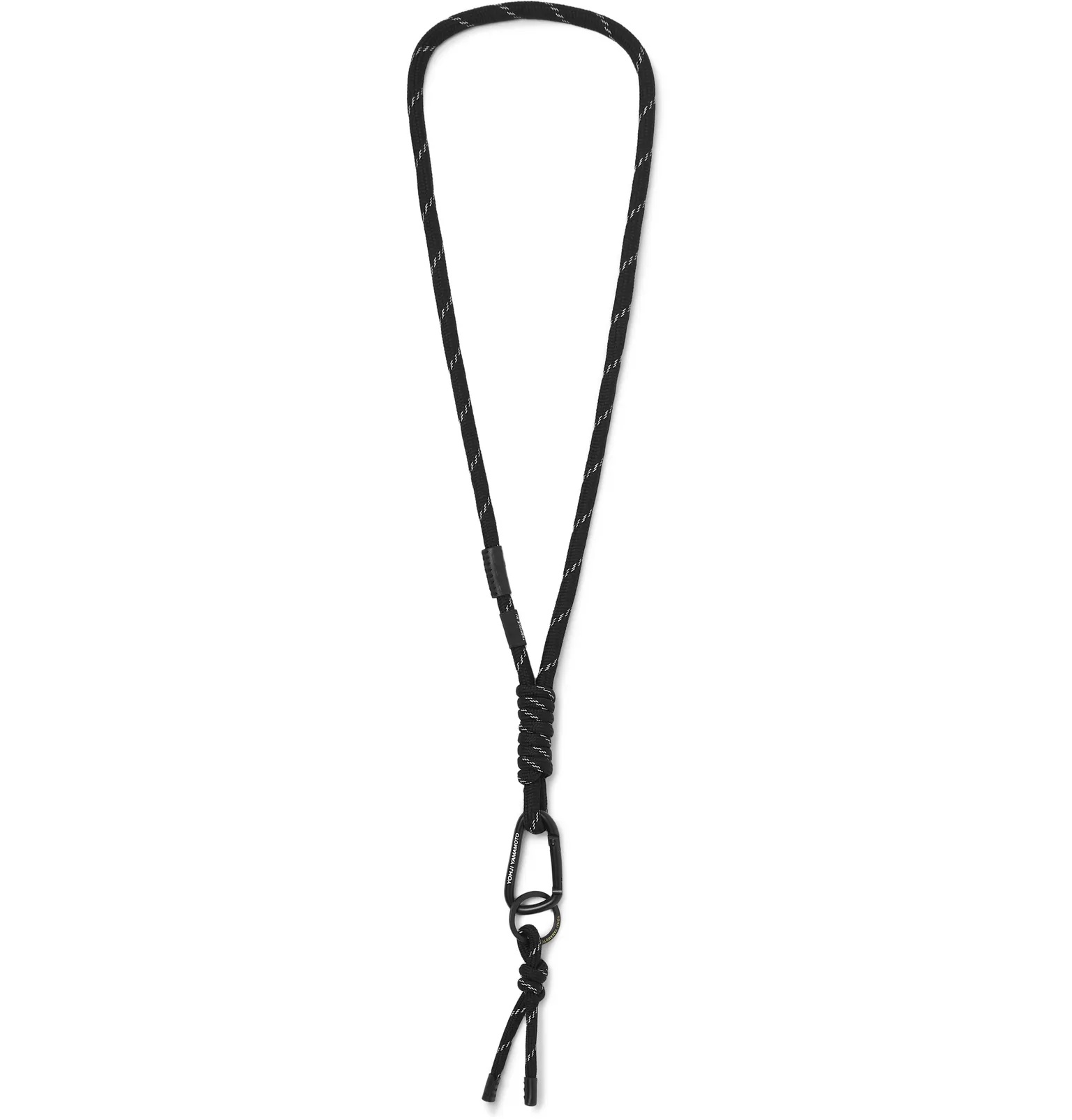 CH3 Leather-Trimmed Cord Lanyard - 1