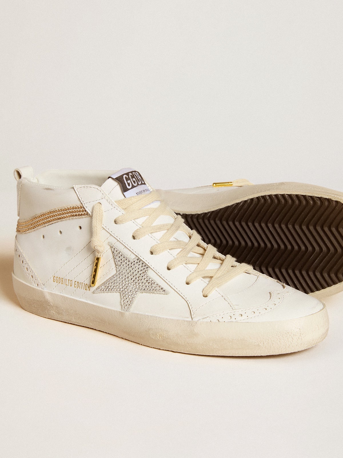 Mid Star LTD with star and heel tab in suede with Swarovski crystals - 3
