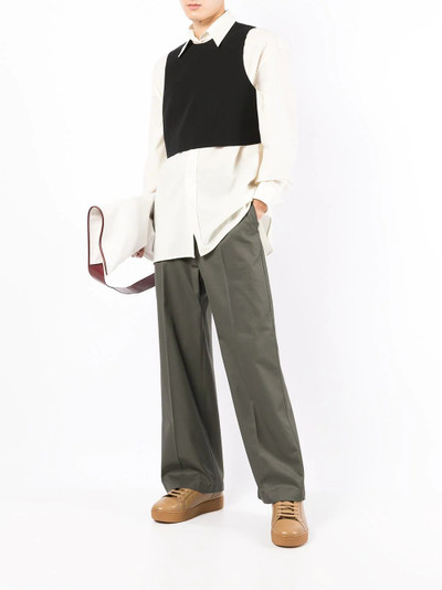 Jil Sander cropped sleeveless jacket outlook