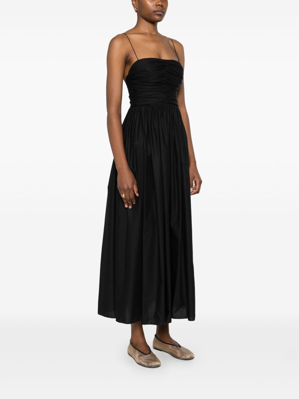 gathered maxi dress - 3