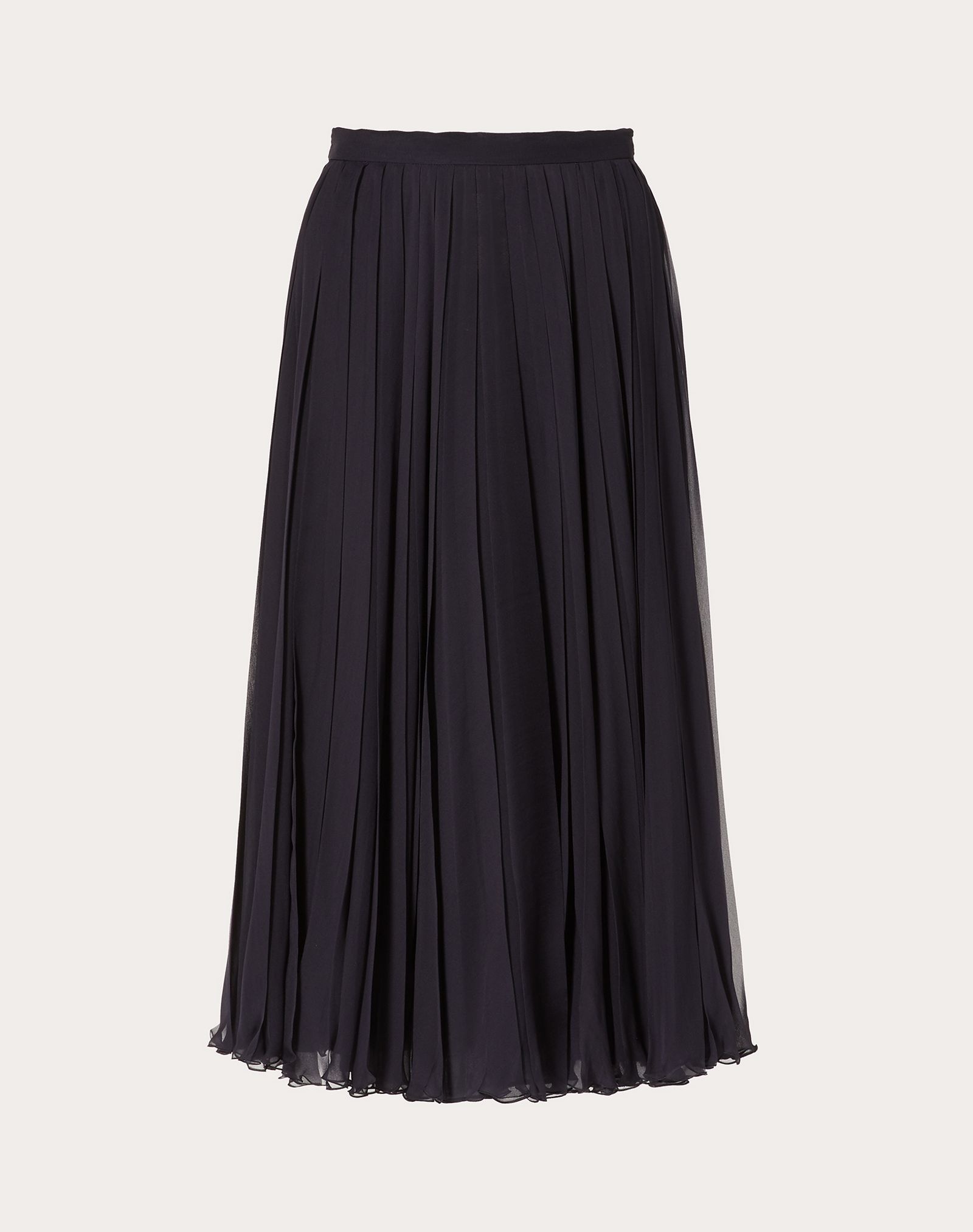 Pleated Chiffon Skirt - 1