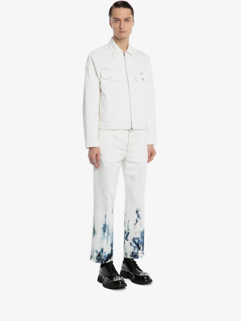 Denim Jacket in White - 3