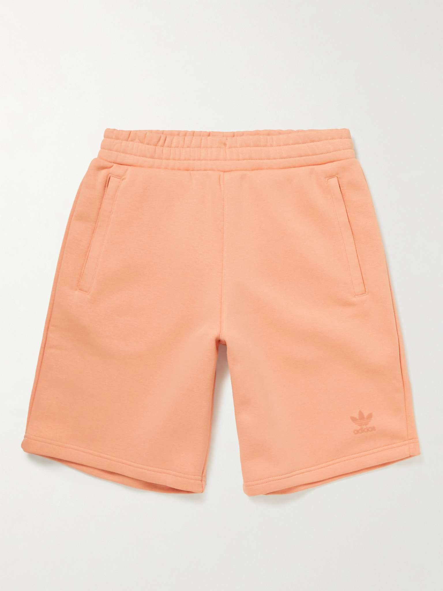 Logo-Flocked Cotton-Blend Jersey Shorts - 1