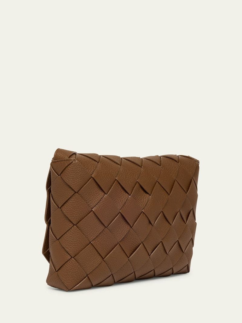 Bottega Veneta Men's Diago Large Intreccio Leather Crossbody Bag outlook