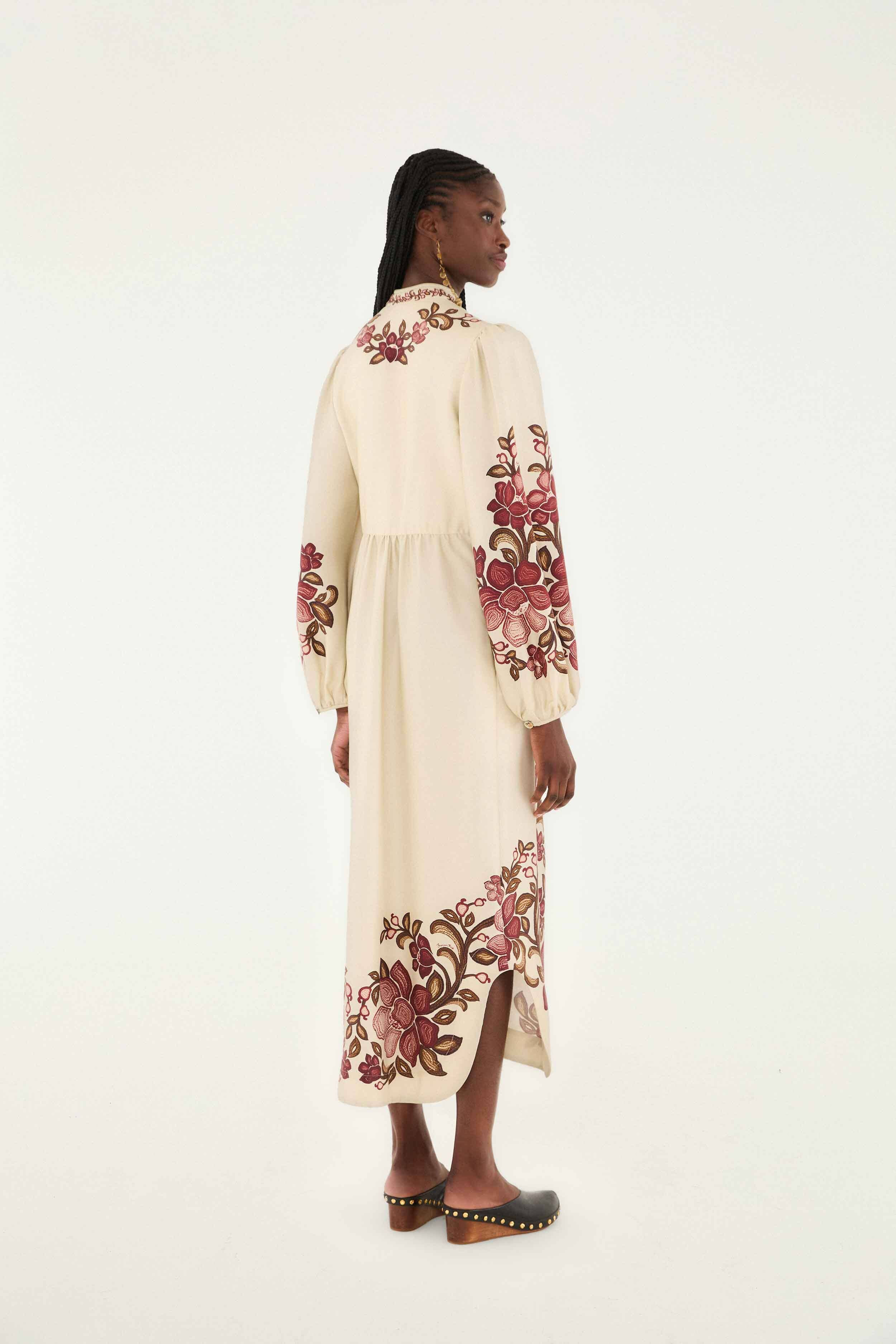 Sand Renata Floral Long Sleeve Midi Dress - 4