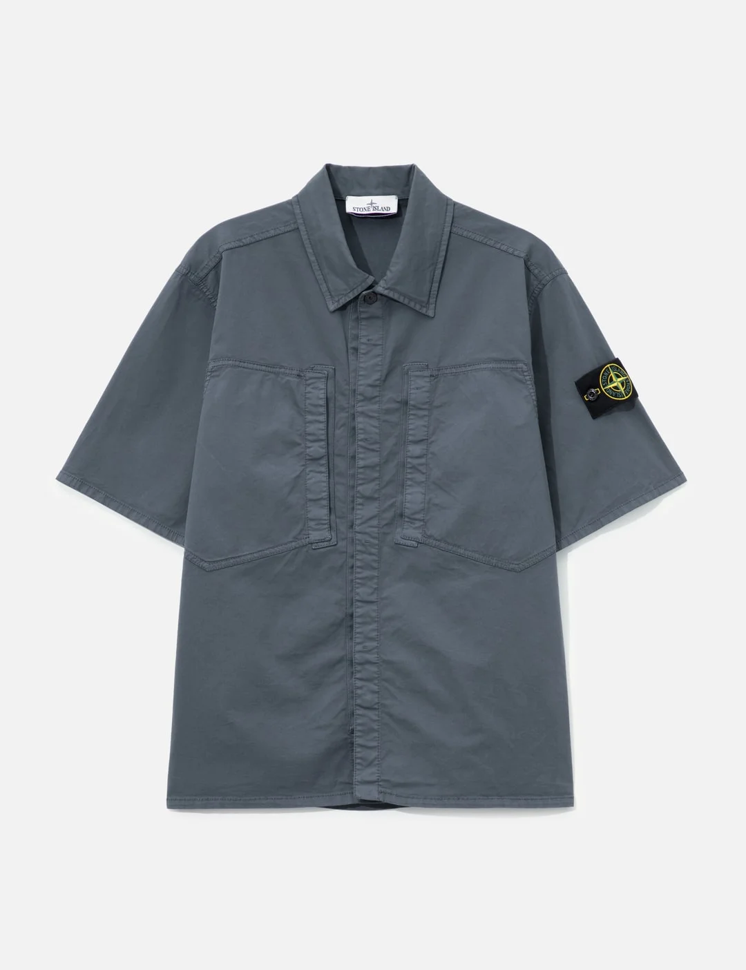 SHORT SLEEVES COTTON TWILL SHIRT - 1