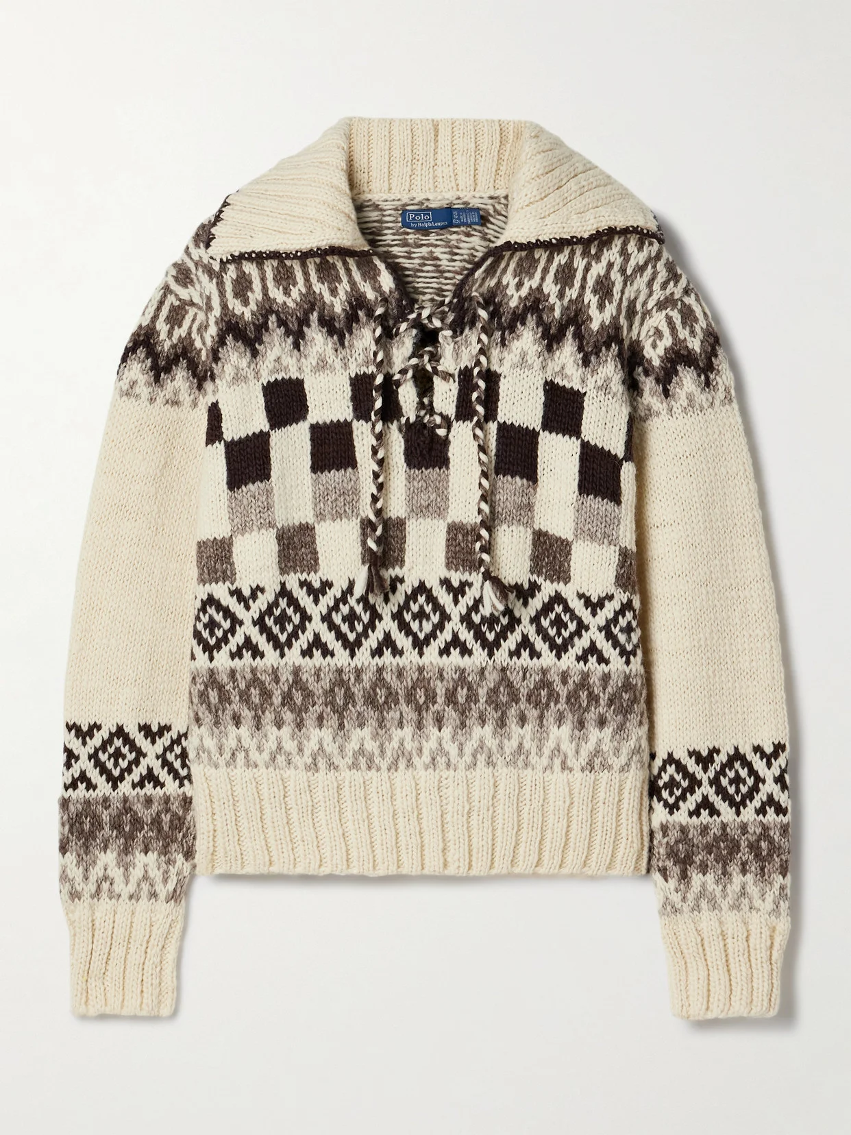 Fair Isle Wool Sweater - 1