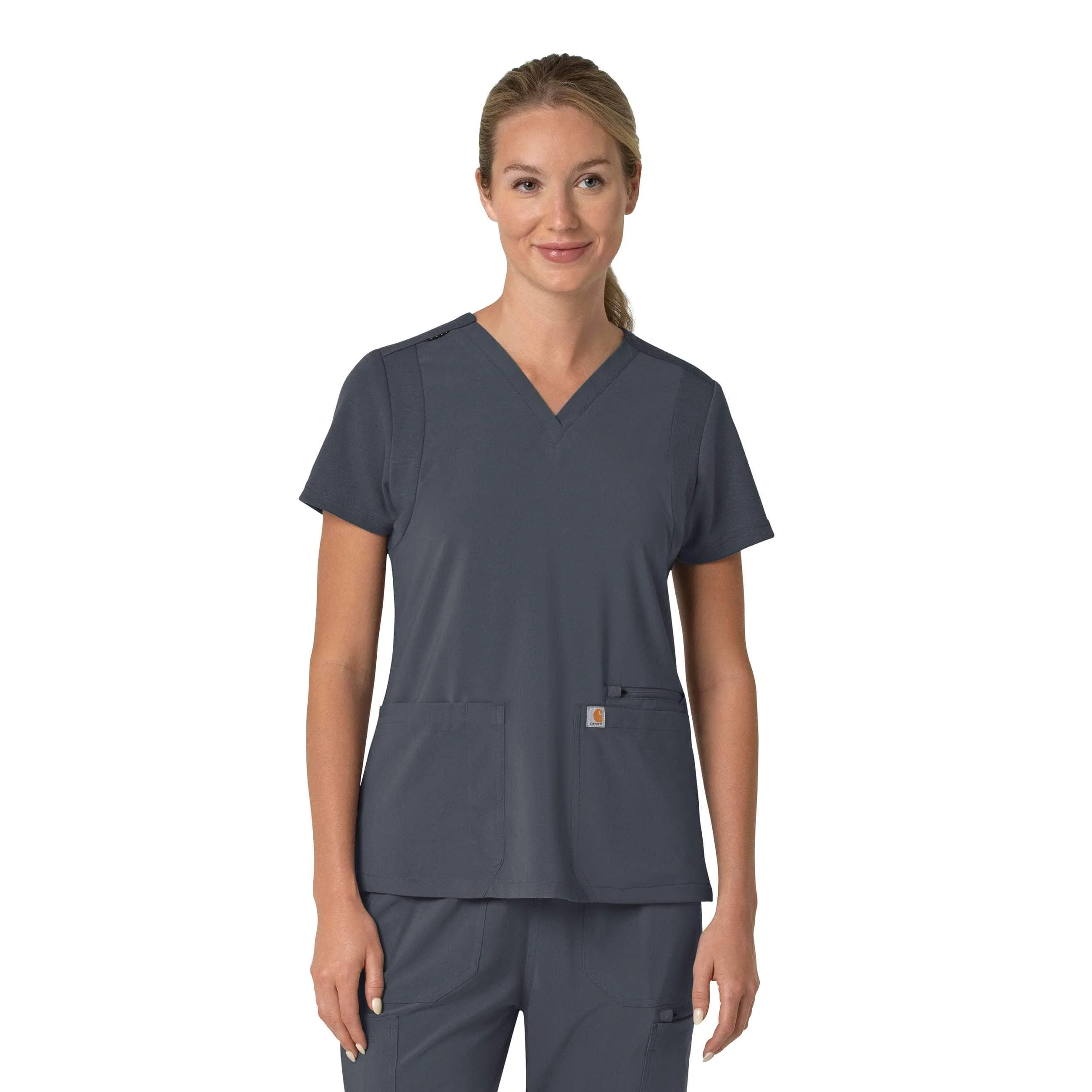 Women's Force Cross-Flex Flex Panel V-Neck Scrub Top - 1