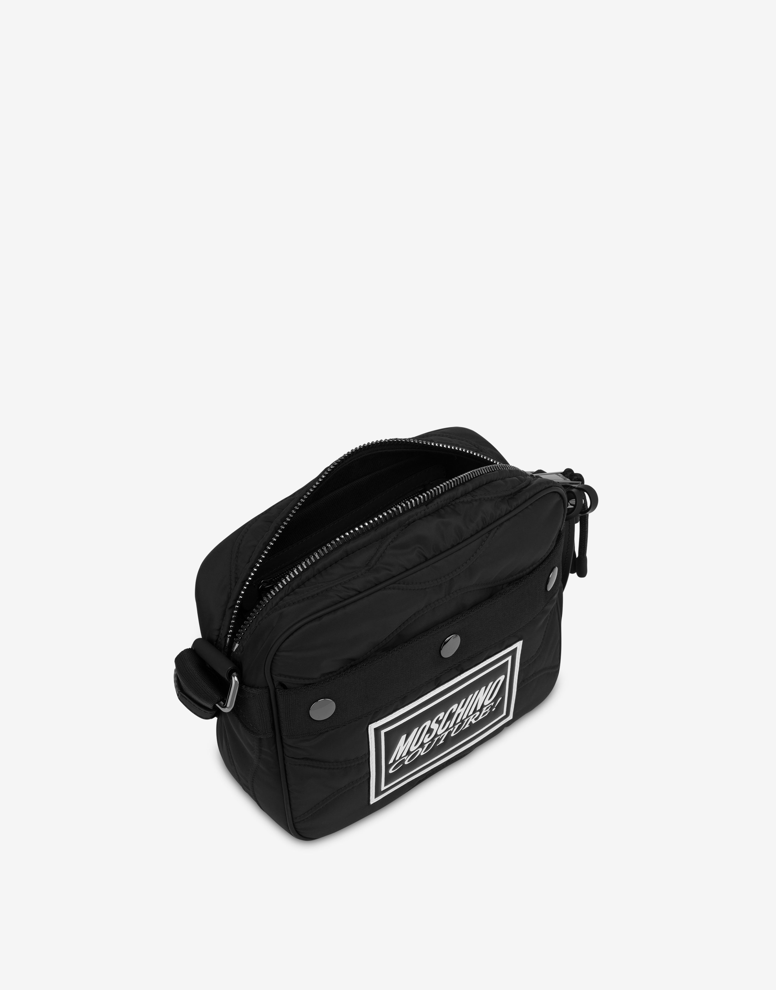 ITALIC LOGO NYLON MESSENGER BAG - 3