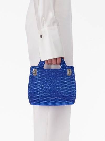 FERRAGAMO Wanda crystal-embellished mini bag outlook