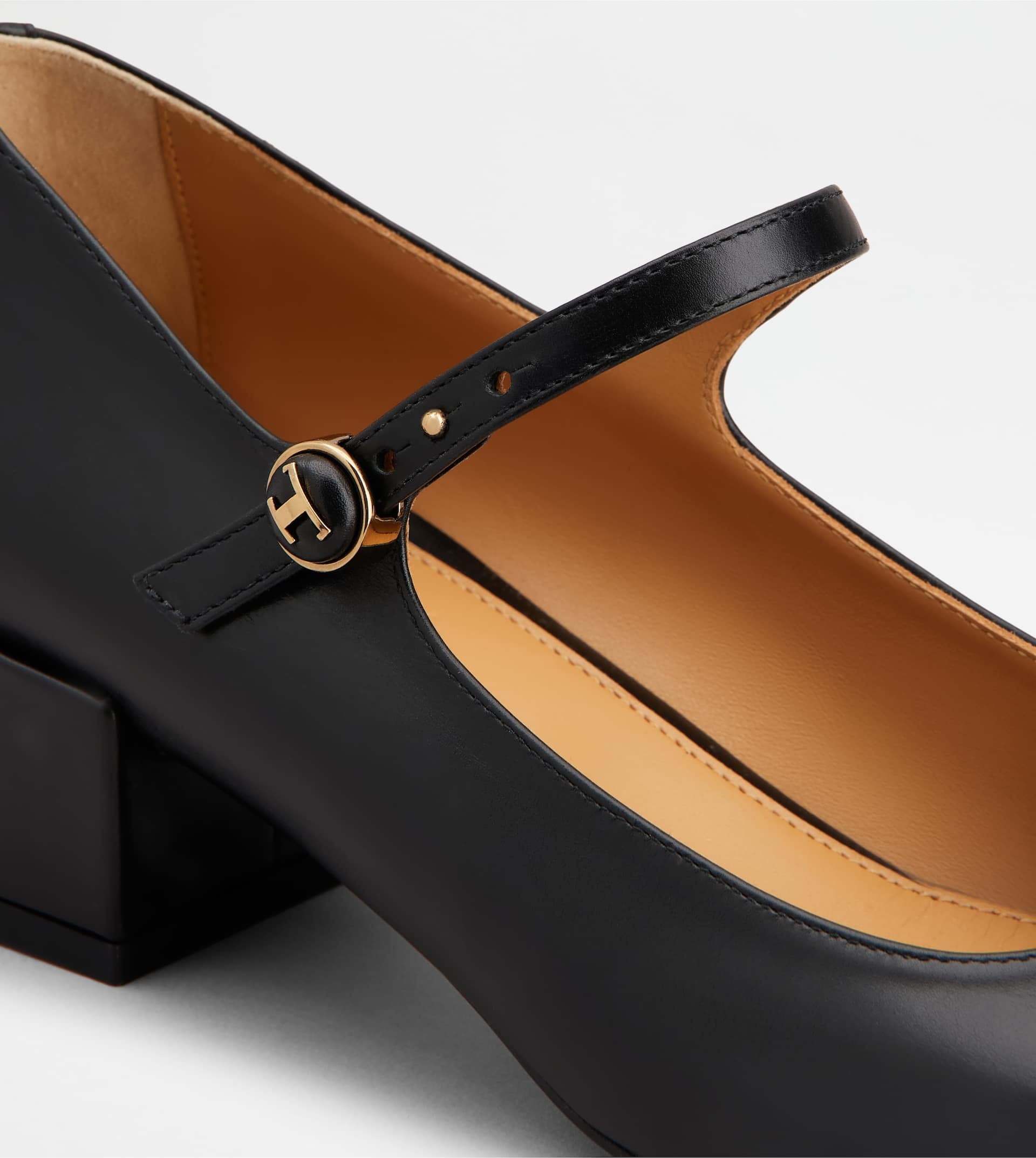MARY JANE PUMPS IN LEATHER - BLACK - 5