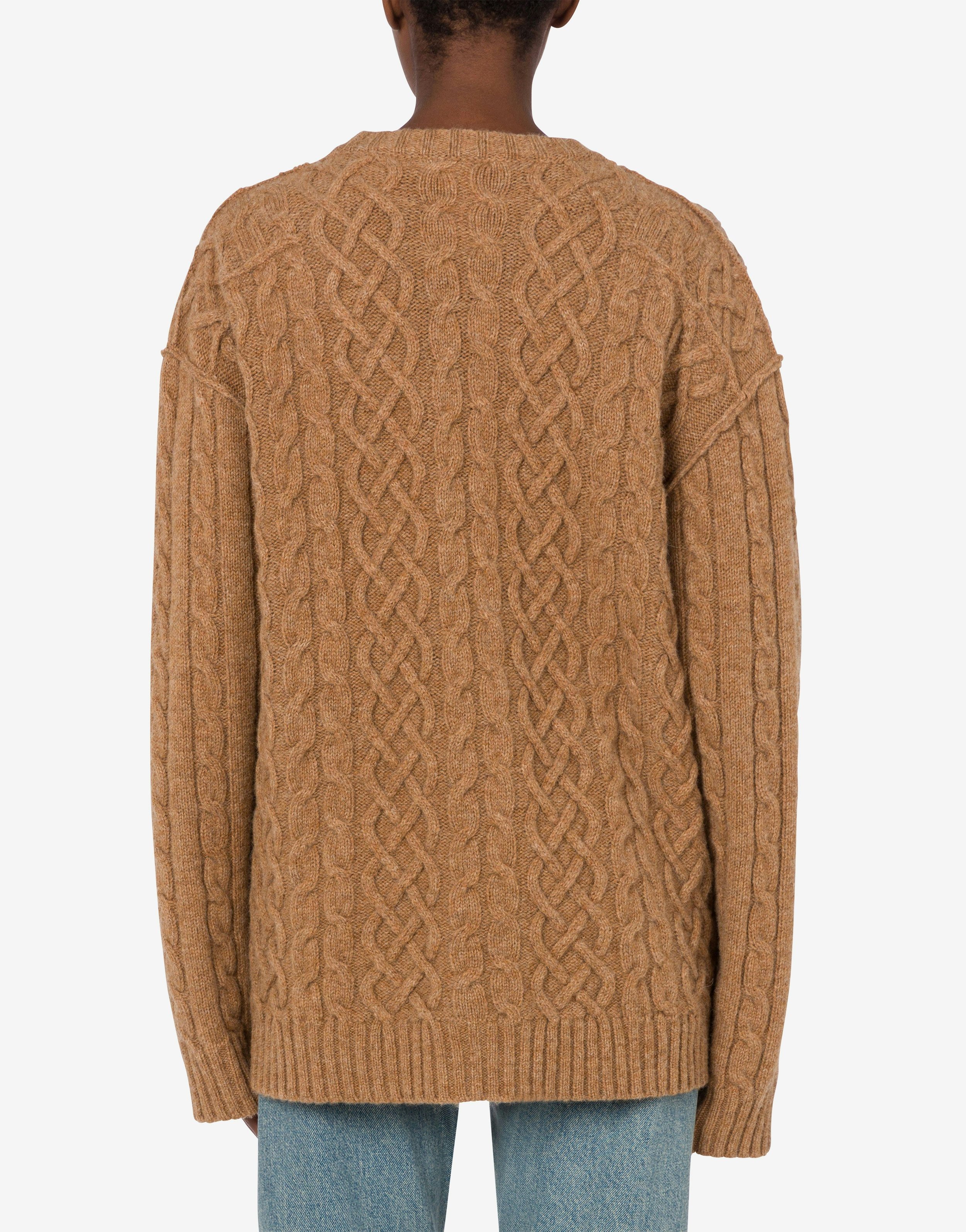 OVERSIZE PULLOVER IN SHETLAND GOLDEN M - 3
