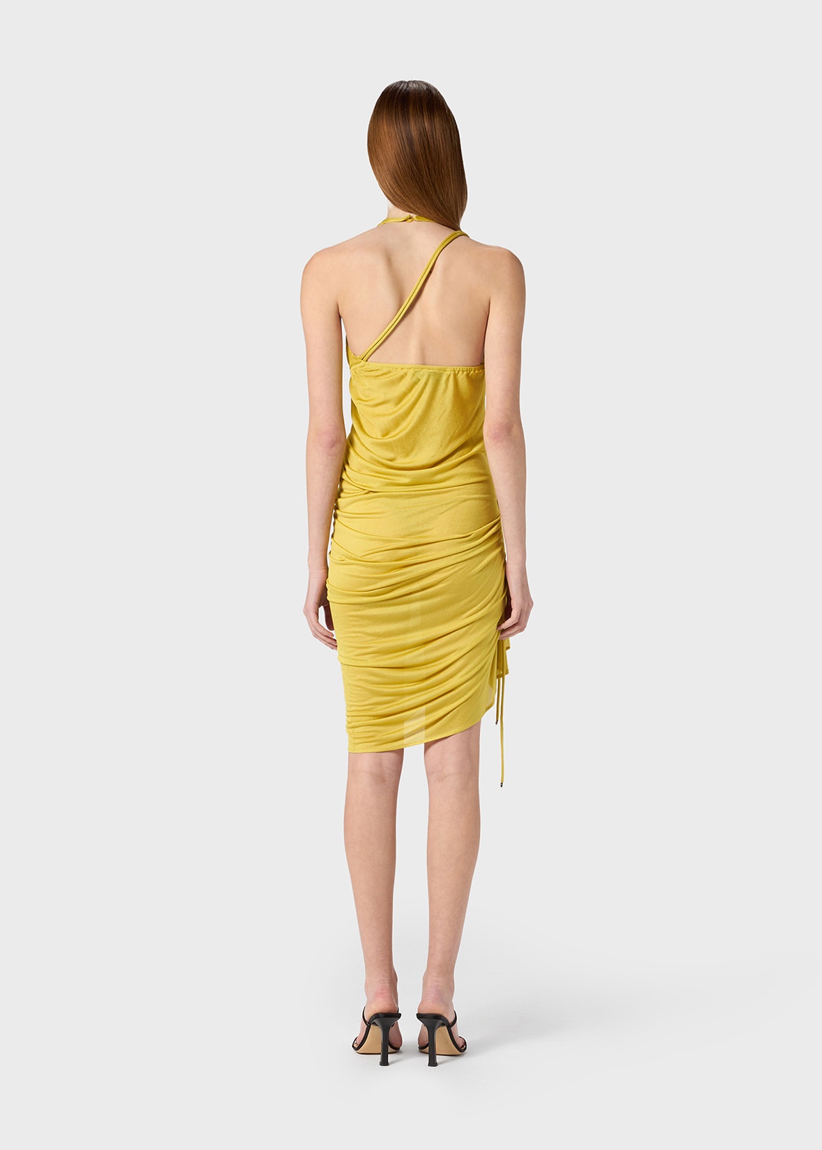 CRÊPE JERSEY DRESS WITH GATHERING - 4