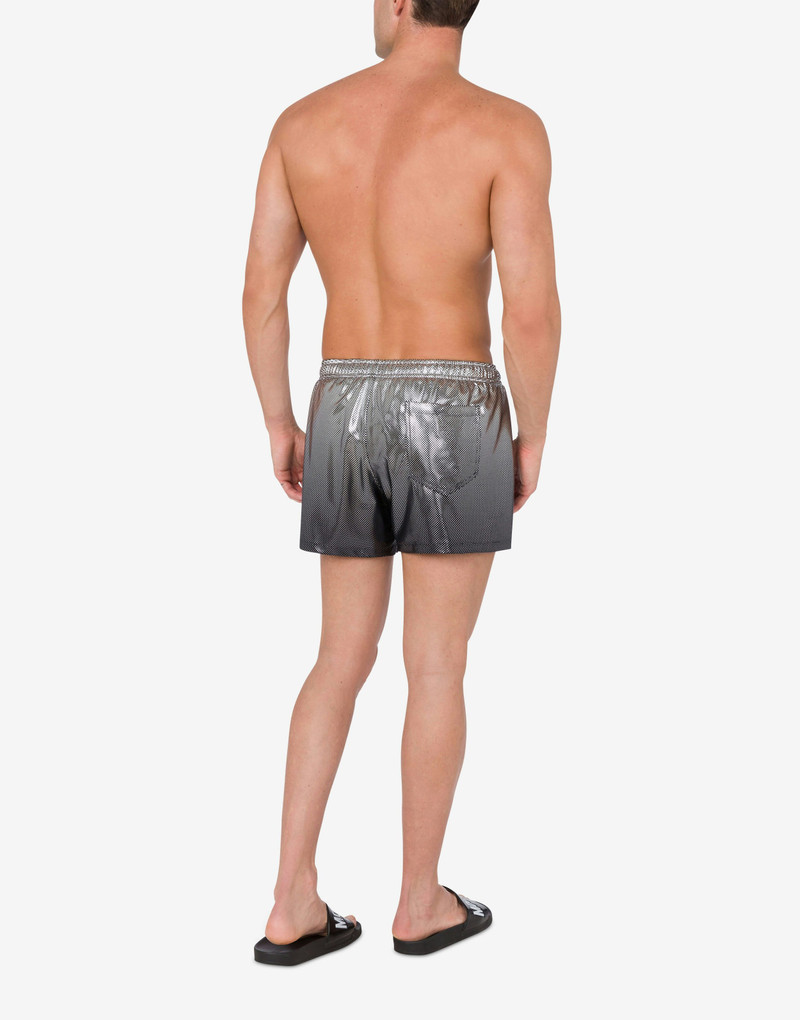 SWIM TRUNKS SILVER DOUBLE QUESTION MARK 3