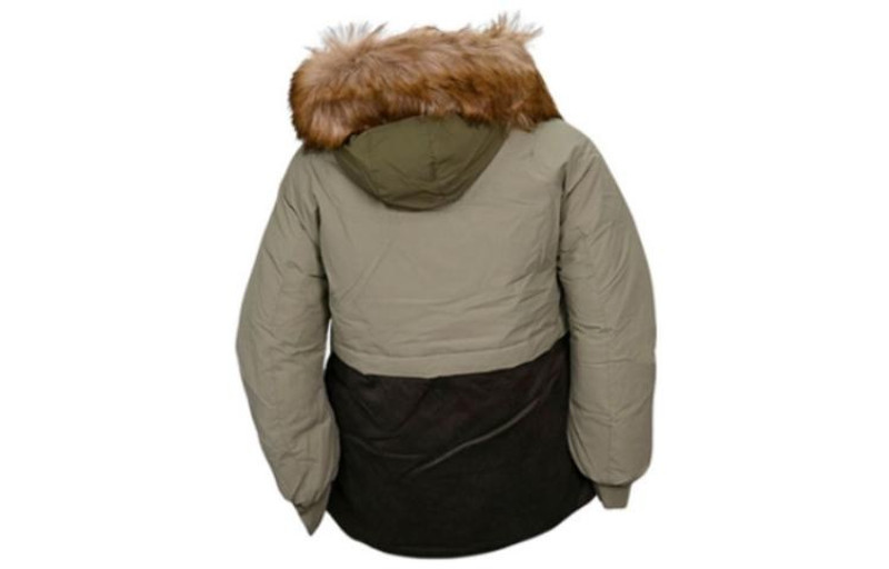 Converse (WMNS) Converse Premium Fashion Mid Down Jacket 'Army Green' 10023726-A02 outlook