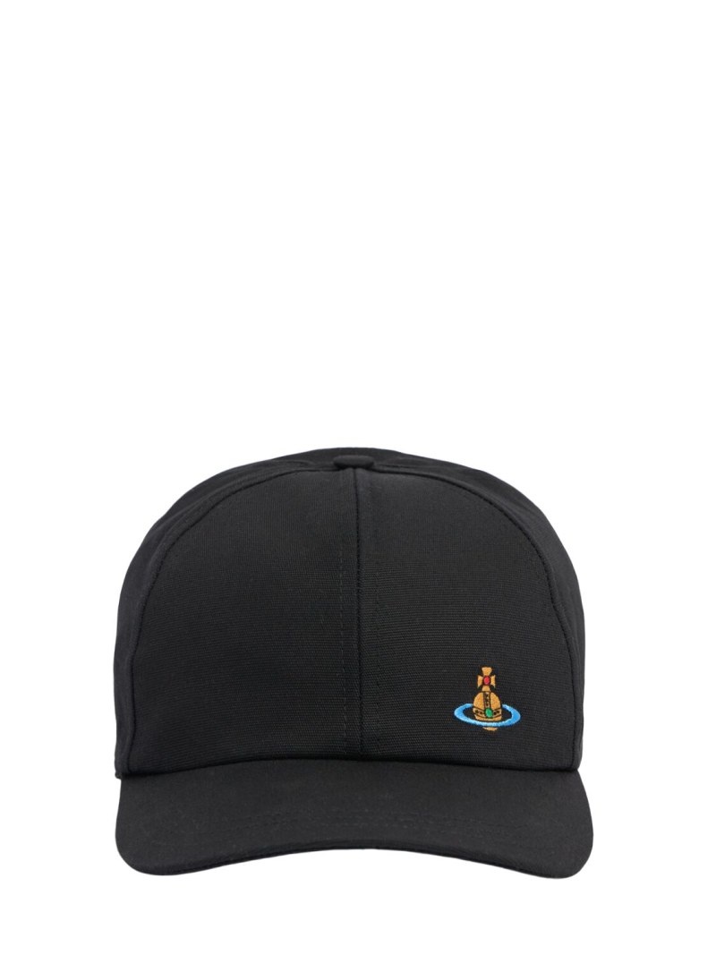 Logo embroidery cotton baseball cap - 1