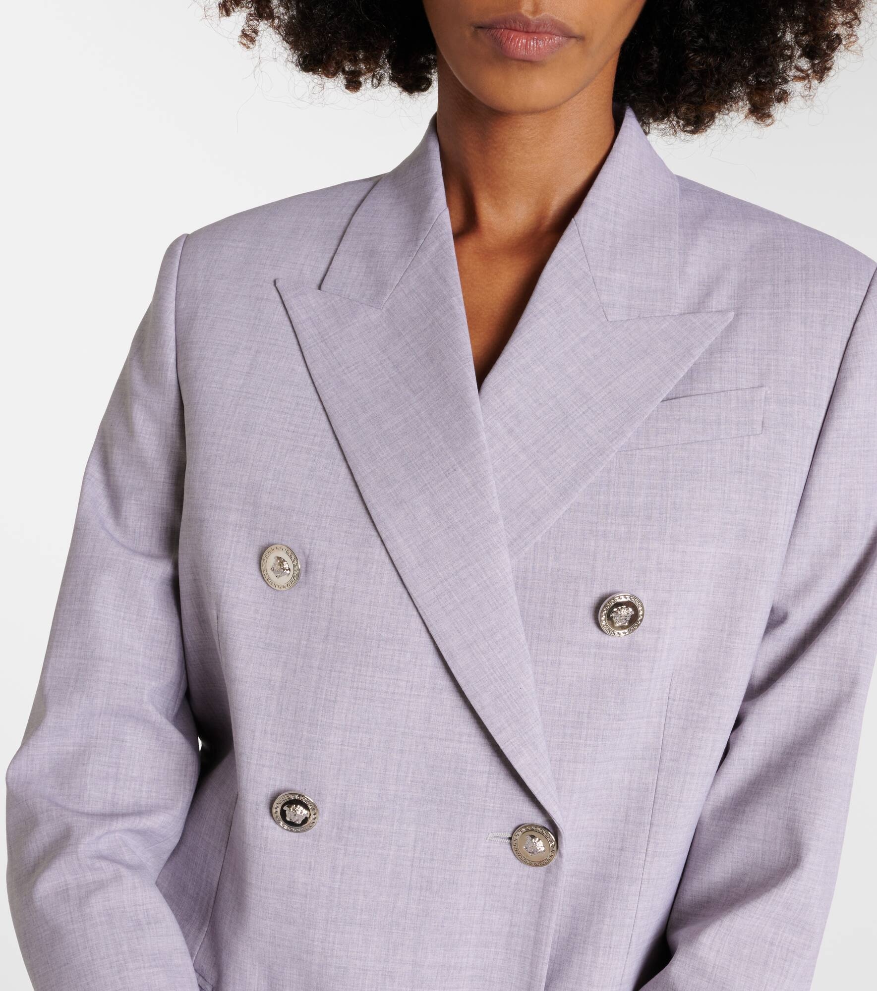 Mélange wool-blend blazer - 4
