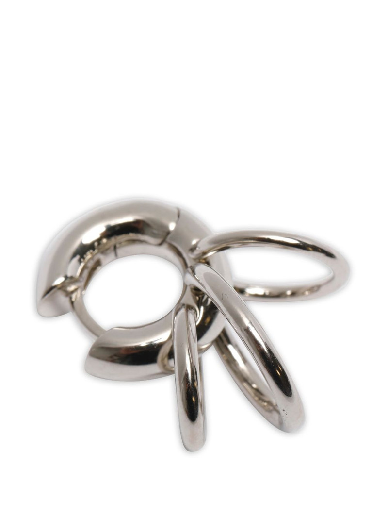 PANCONESI piercing-detail hoop earrings outlook