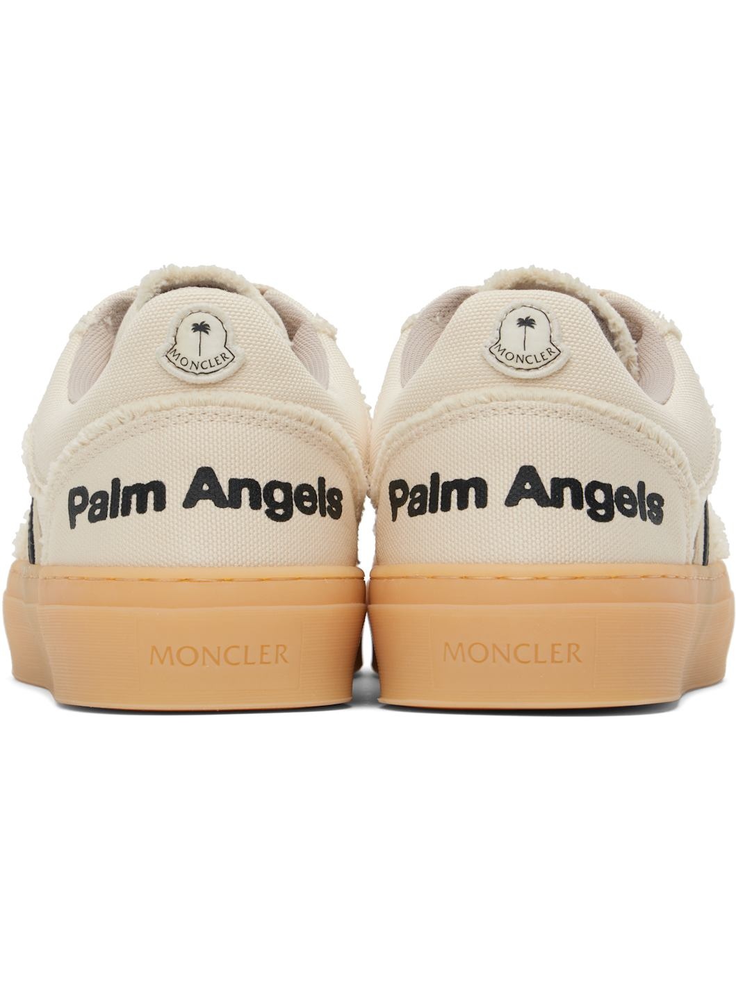 Moncler x Palm Angels Beige Low Top Sneakers - 2