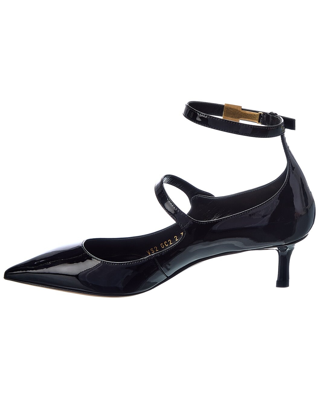 Valentino Roman Stud 50 Patent Pump - 2