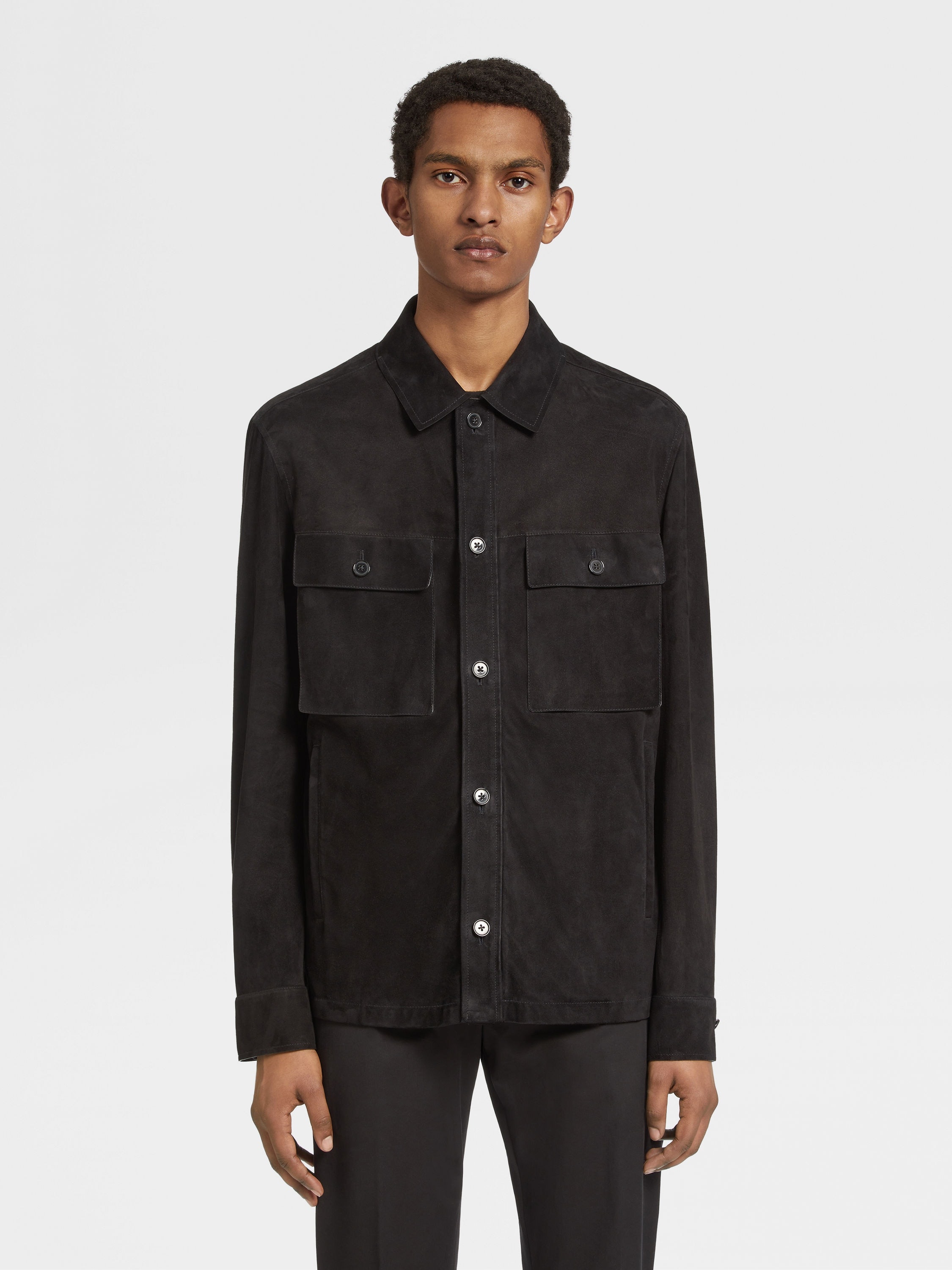 SUEDE OVERSHIRT - 4