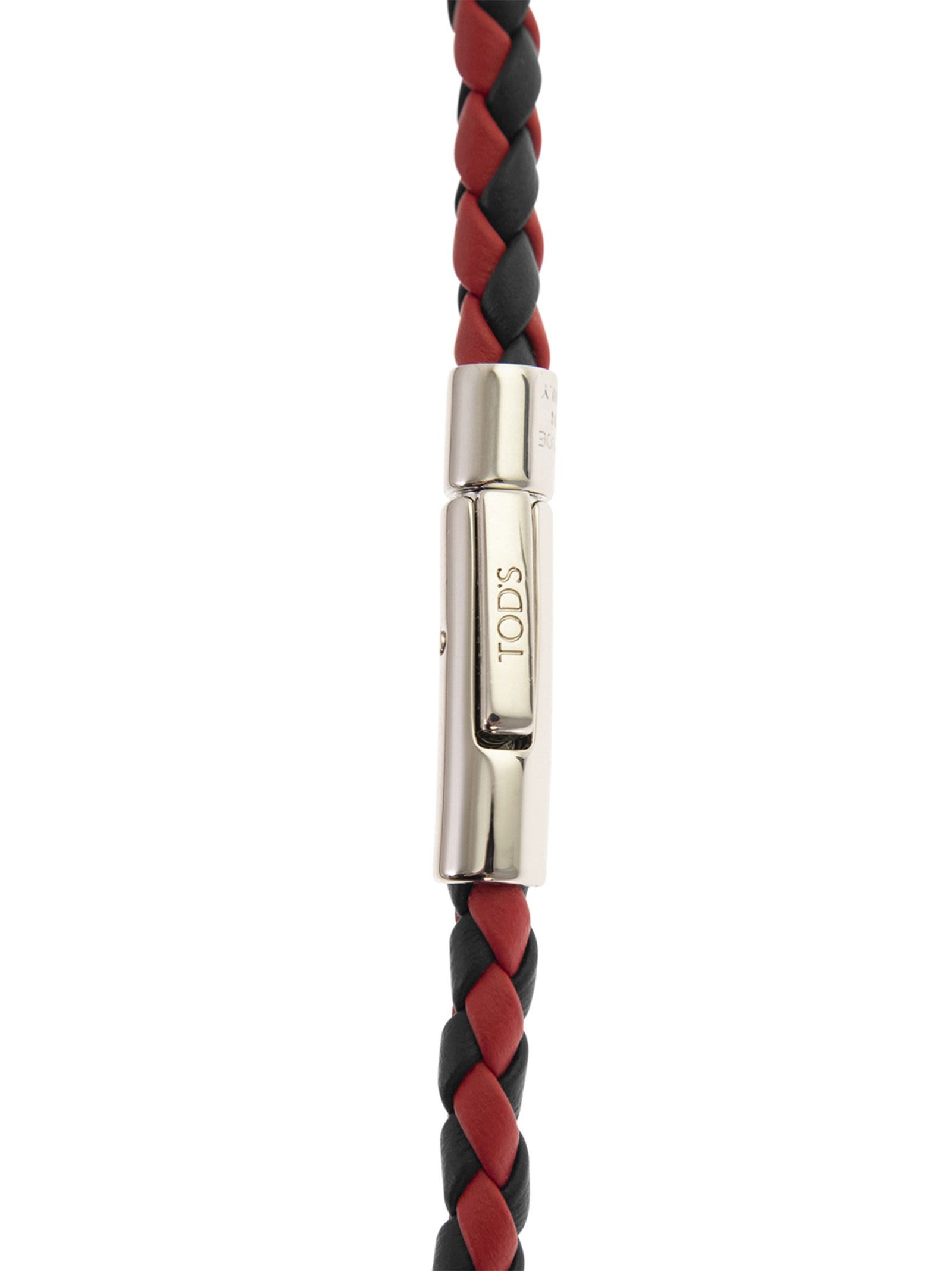 ブレスレット TOD'S MyColors 2-turn Leather Bracelet Man MULTICOLOUR MyColors Bracelet in Leather