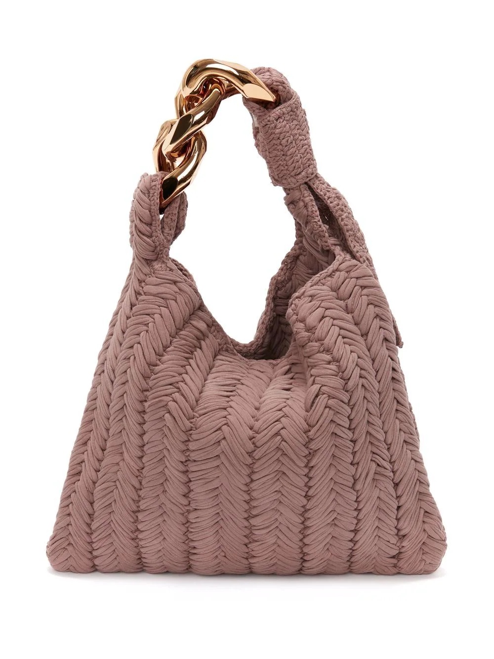 Chain Hobo knitted shoulder bag - 3