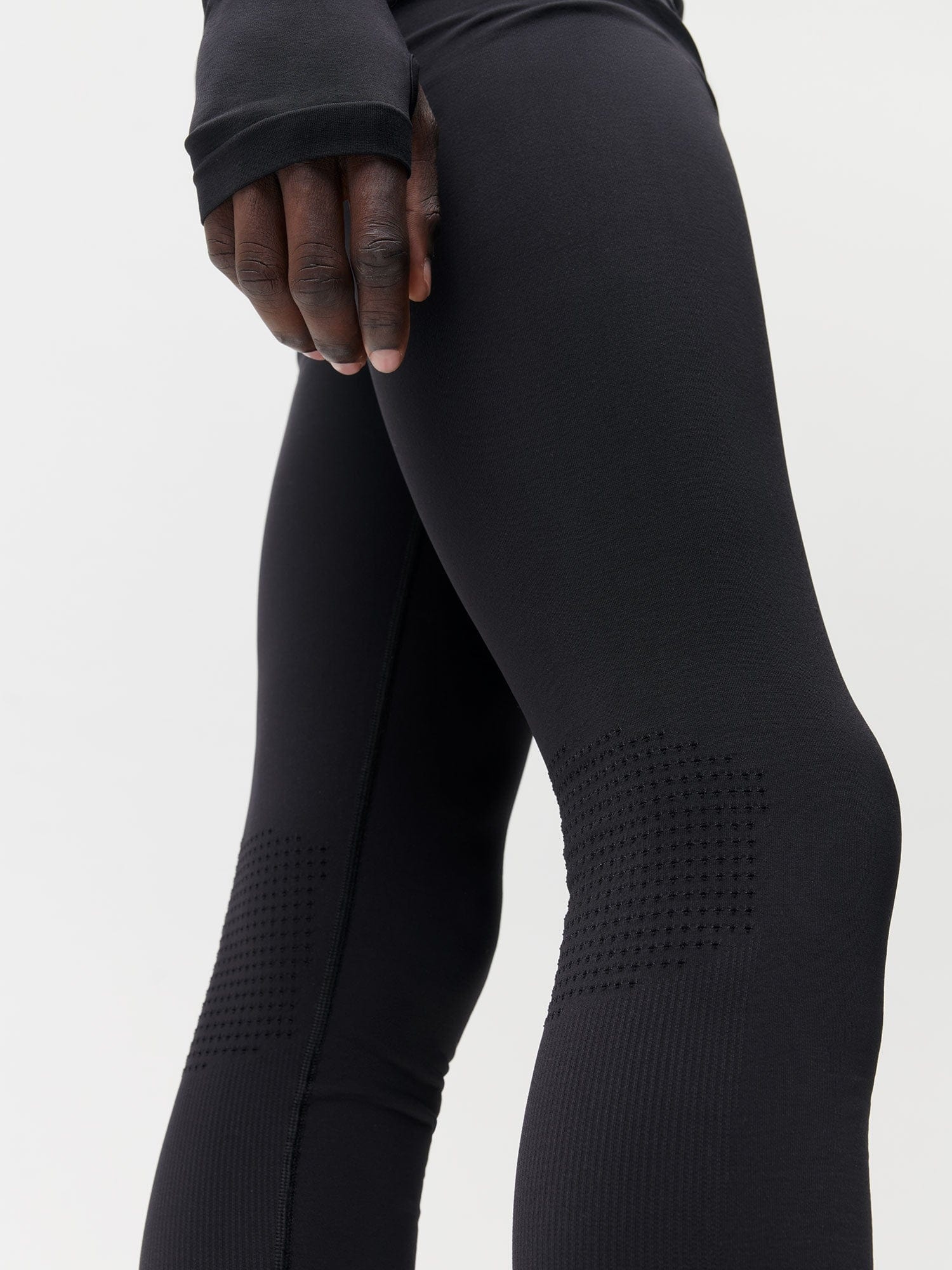 Mens Men's Plant-Stretch Compressive Leggings - Black - 5