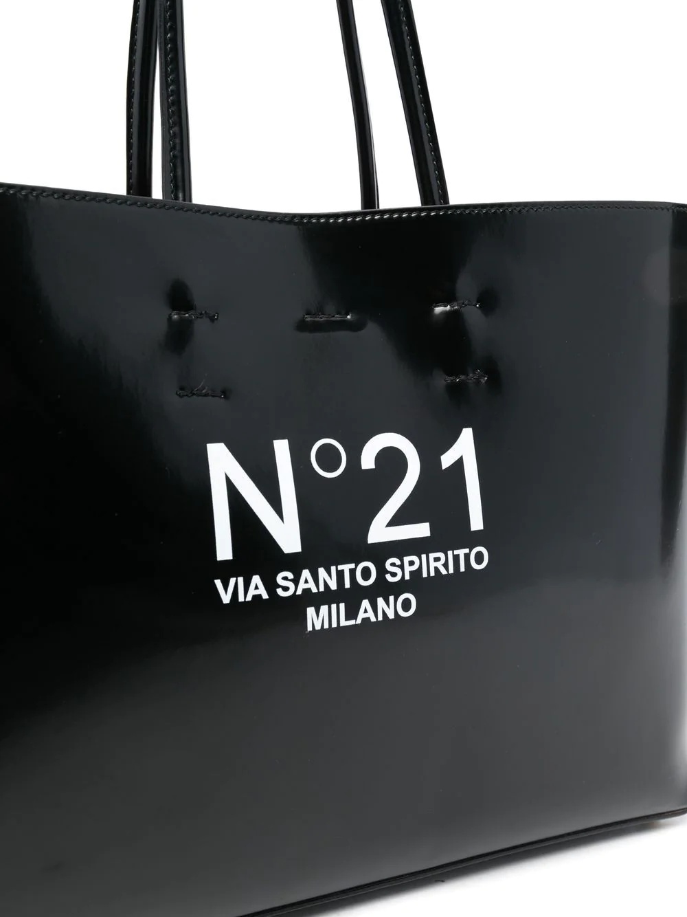 logo-print tote bag - 4