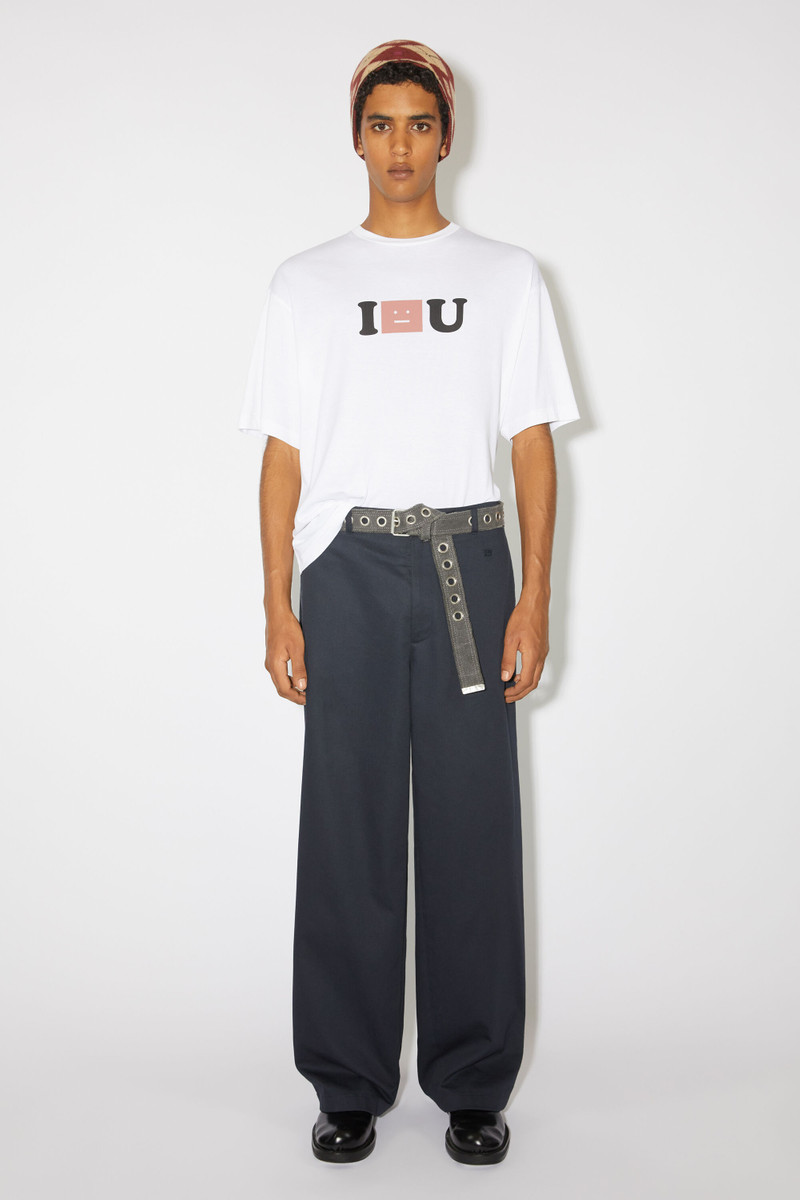 Acne Studios Face logo t-shirt - Relaxed fit - Optic White outlook