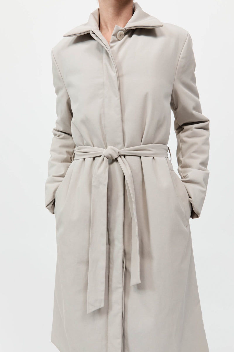 Padded Car Coat - Creme - 4
