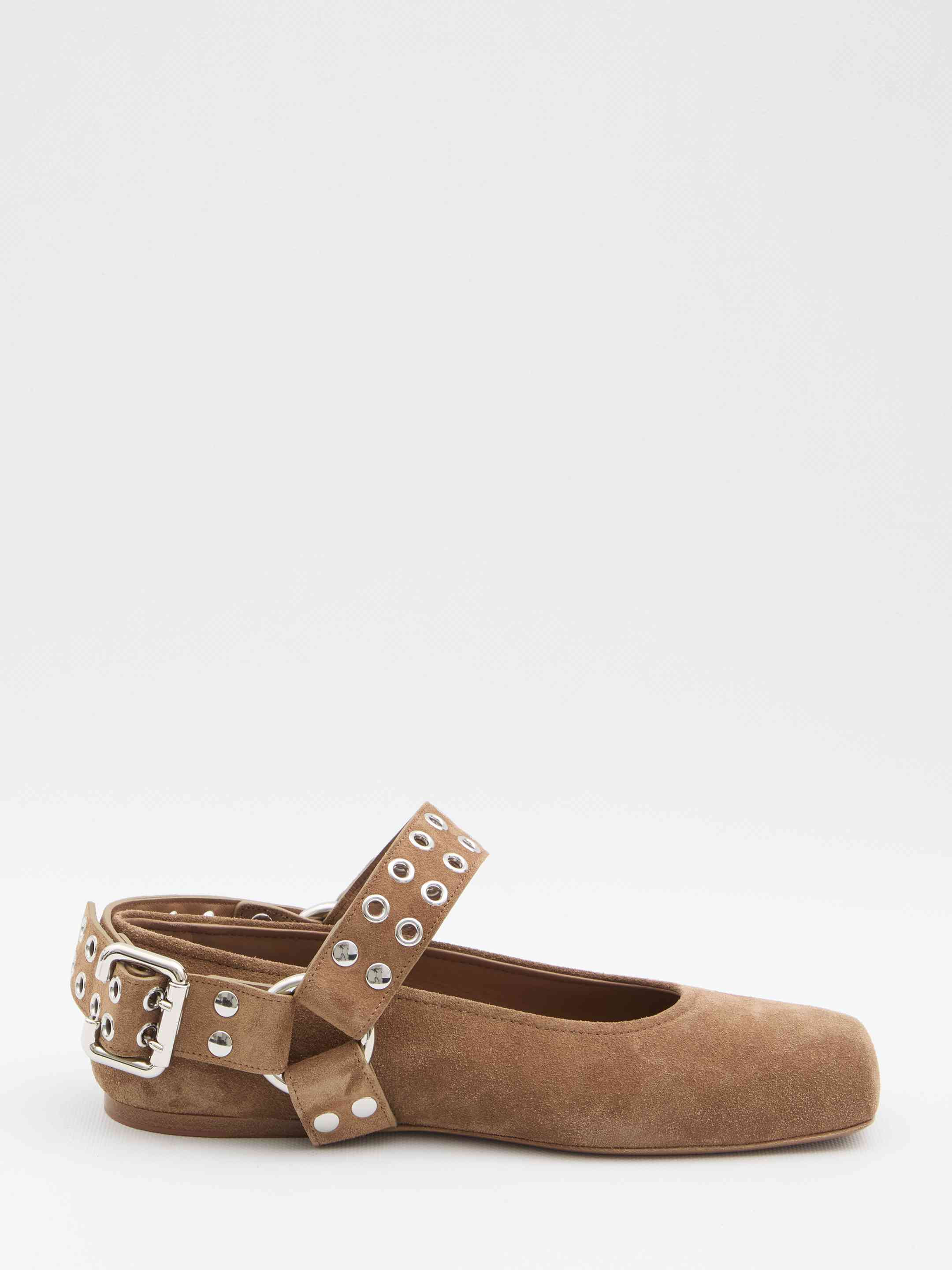 Alaia Women Suede Ballet Flats - 1