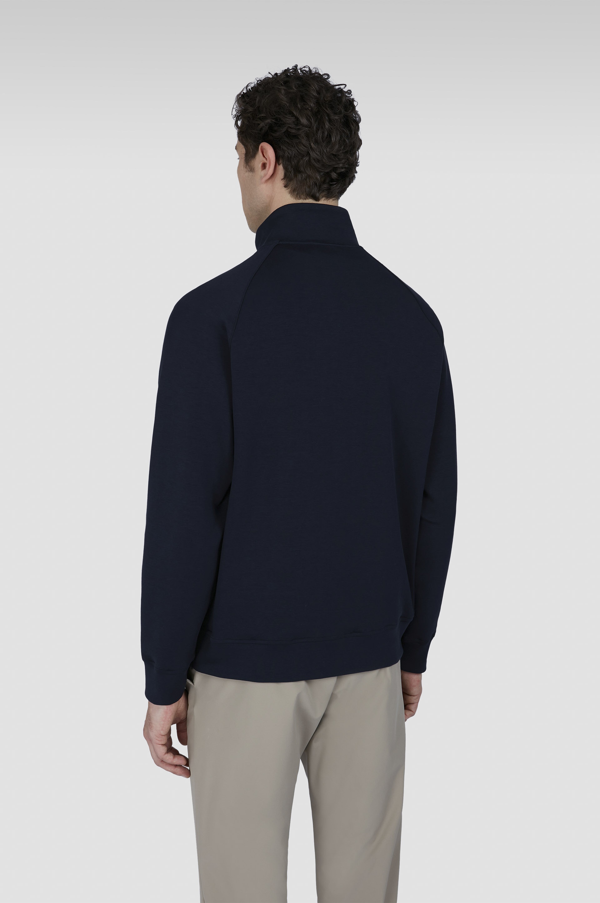ACTIVE FLEECE COTTON SWEATSHIRT WITH ZIP AND YEAR OF THE SNAKE PRINT - 3