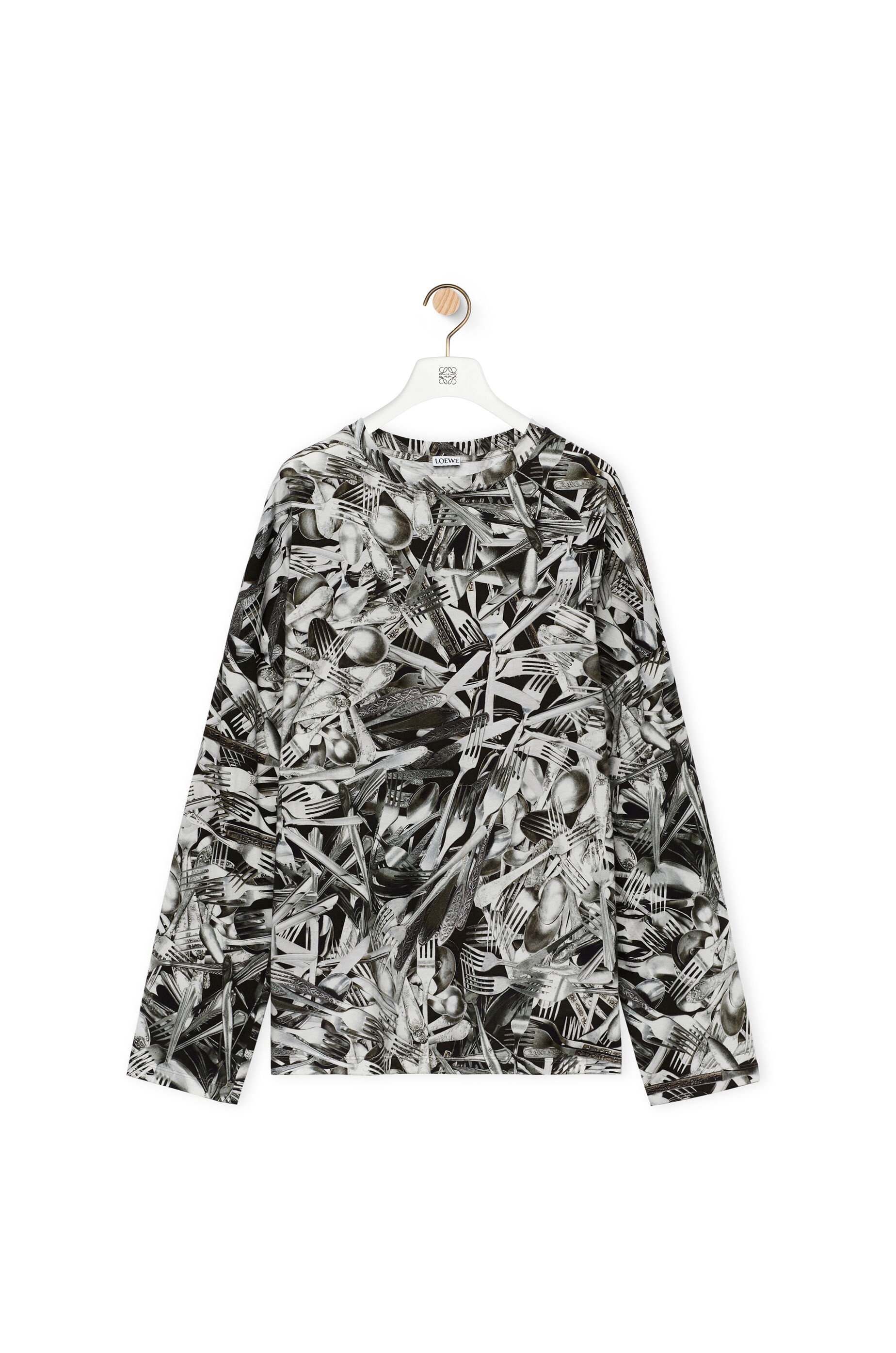 Relaxed fit long sleeve T-shirt in cotton - 1