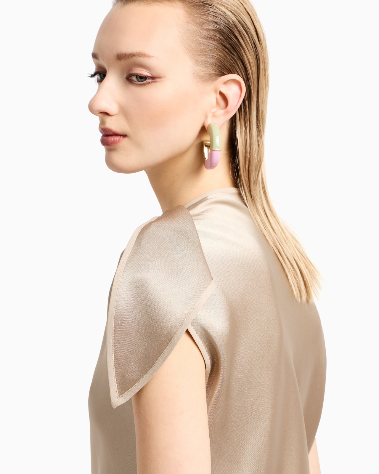 BLOUSE IN DOUBLE SILK SATIN - 5