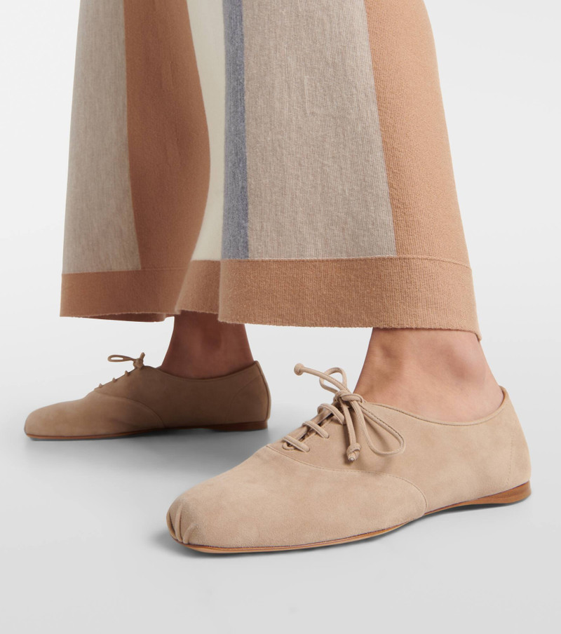 Maya leather lace-up flats 4