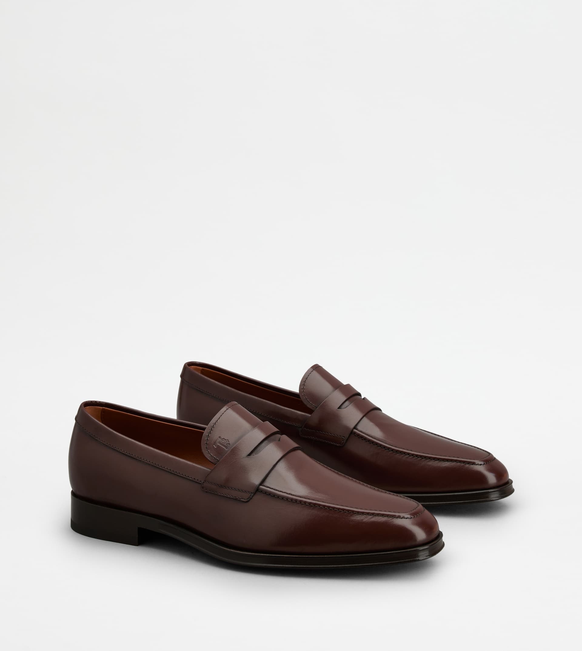 LOAFERS IN LEATHER - BROWN - 2
