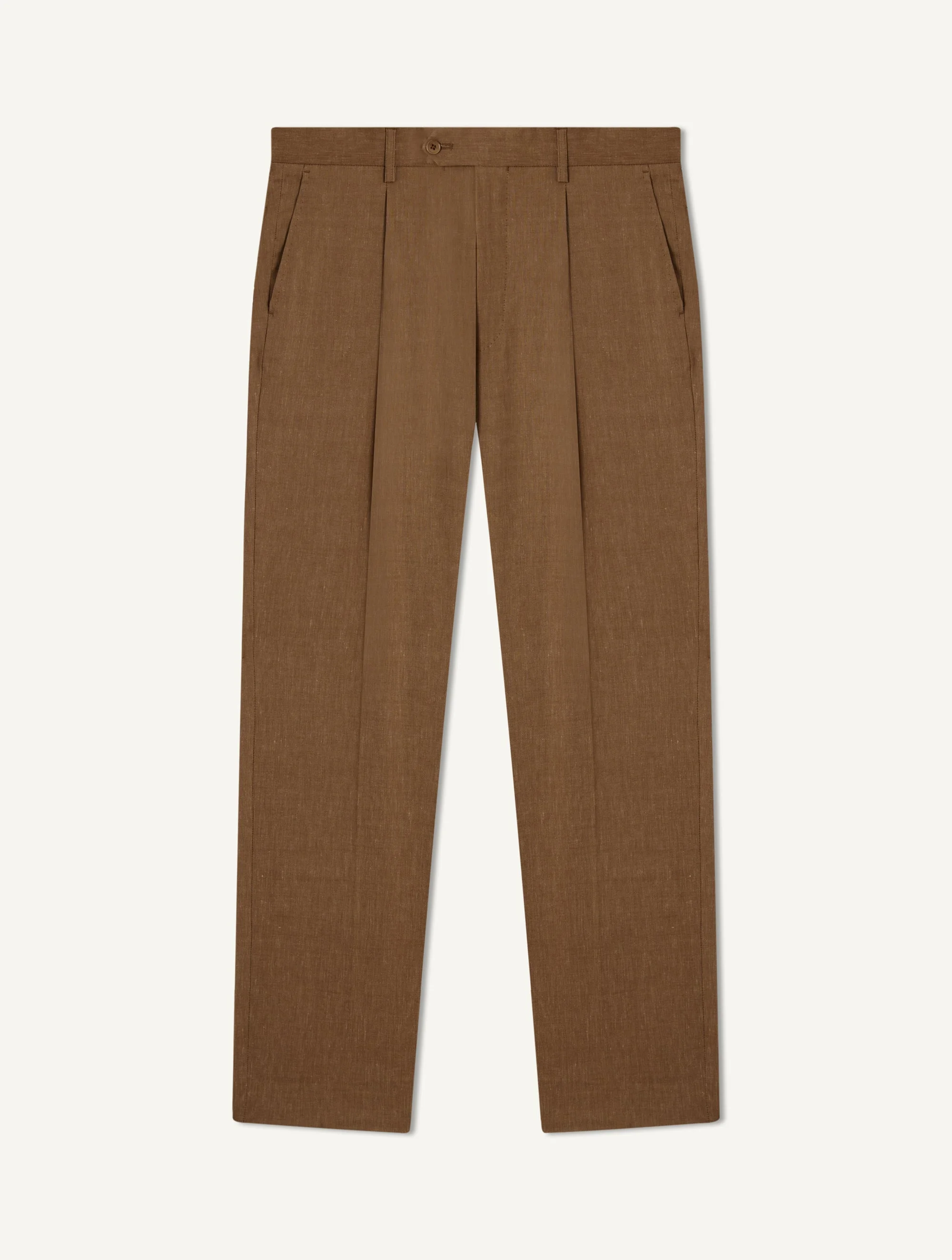 AFFONSO LINEN-WOOL TROUSERS - 1