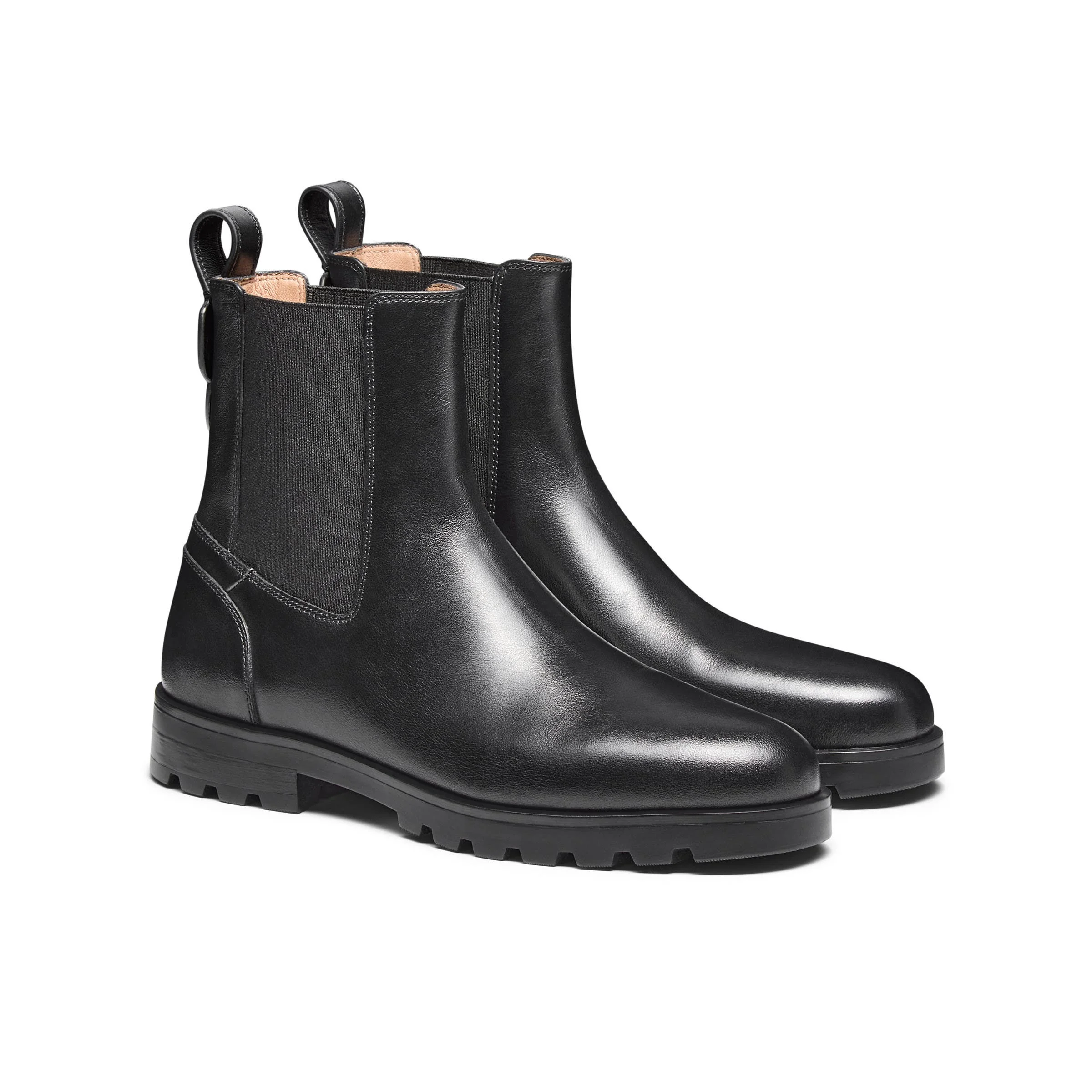 Santoni Women's Leather Chelsea Boot in Black at Nordstrom - 1