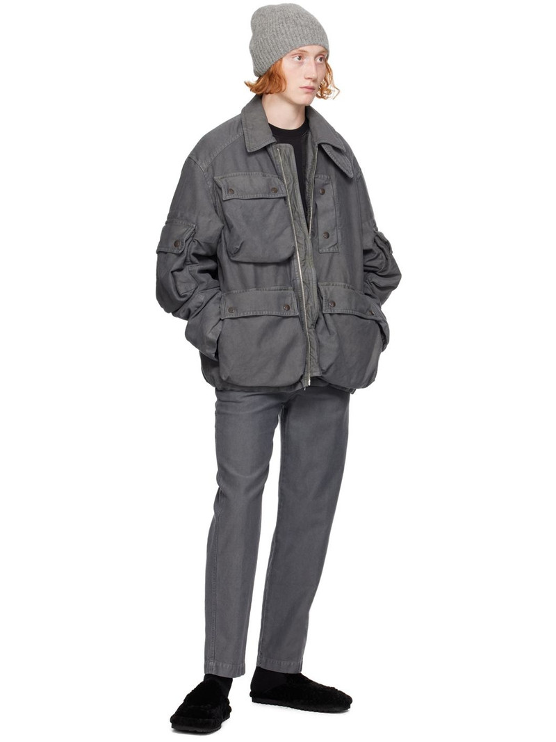 Dries Van Noten Gray Flap Pocket Jacket outlook