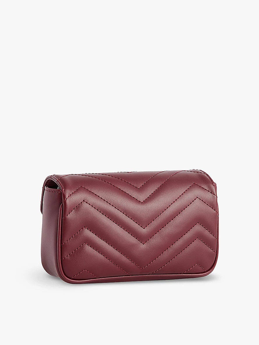 Mini Marmont quilted leather cross-body bag - 4