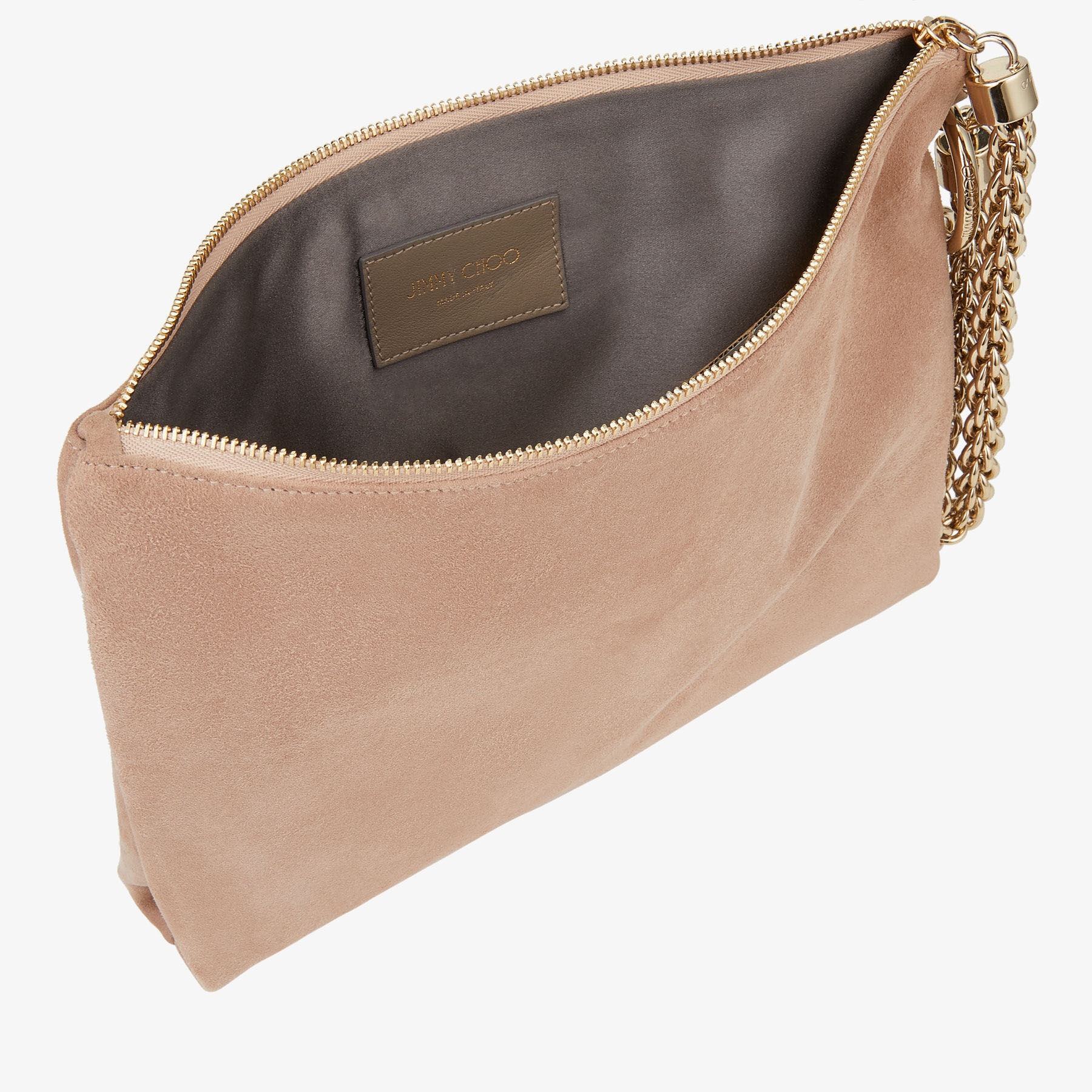 Callie
Ballet Pink Suede Clutch Bag - 4