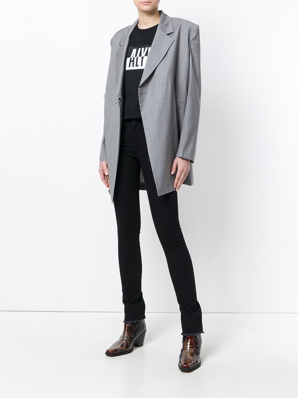 Zip detail skinny jeans - 2