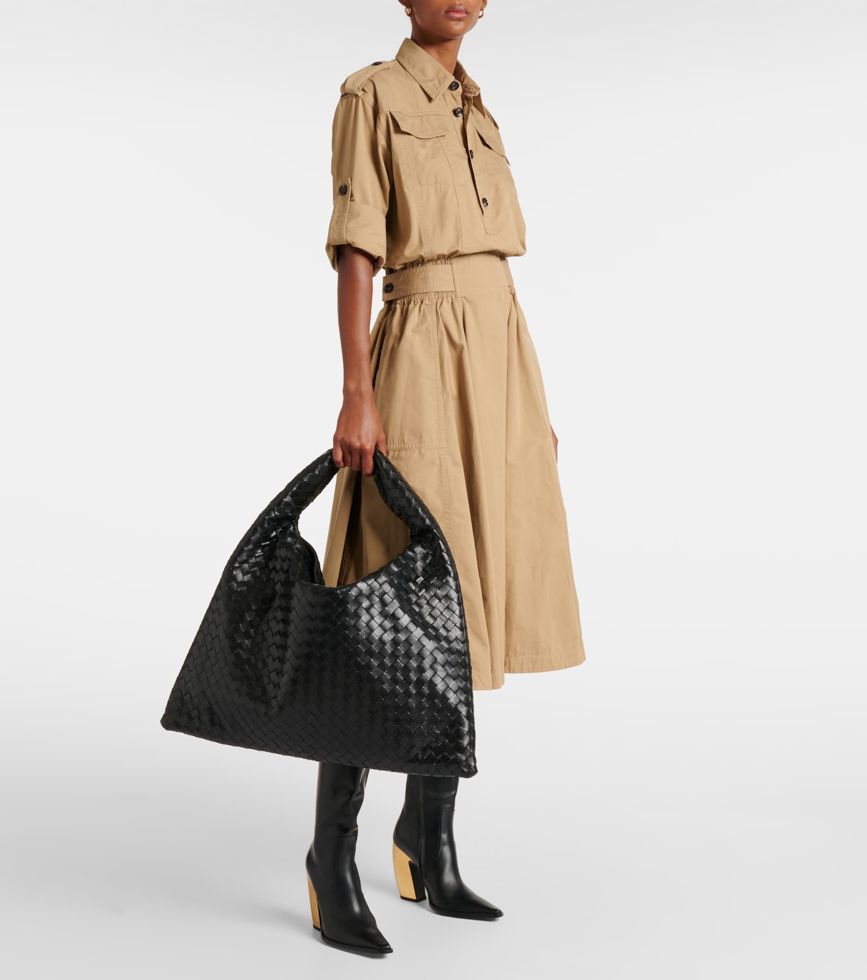 Hop Large leather tote bag - 5