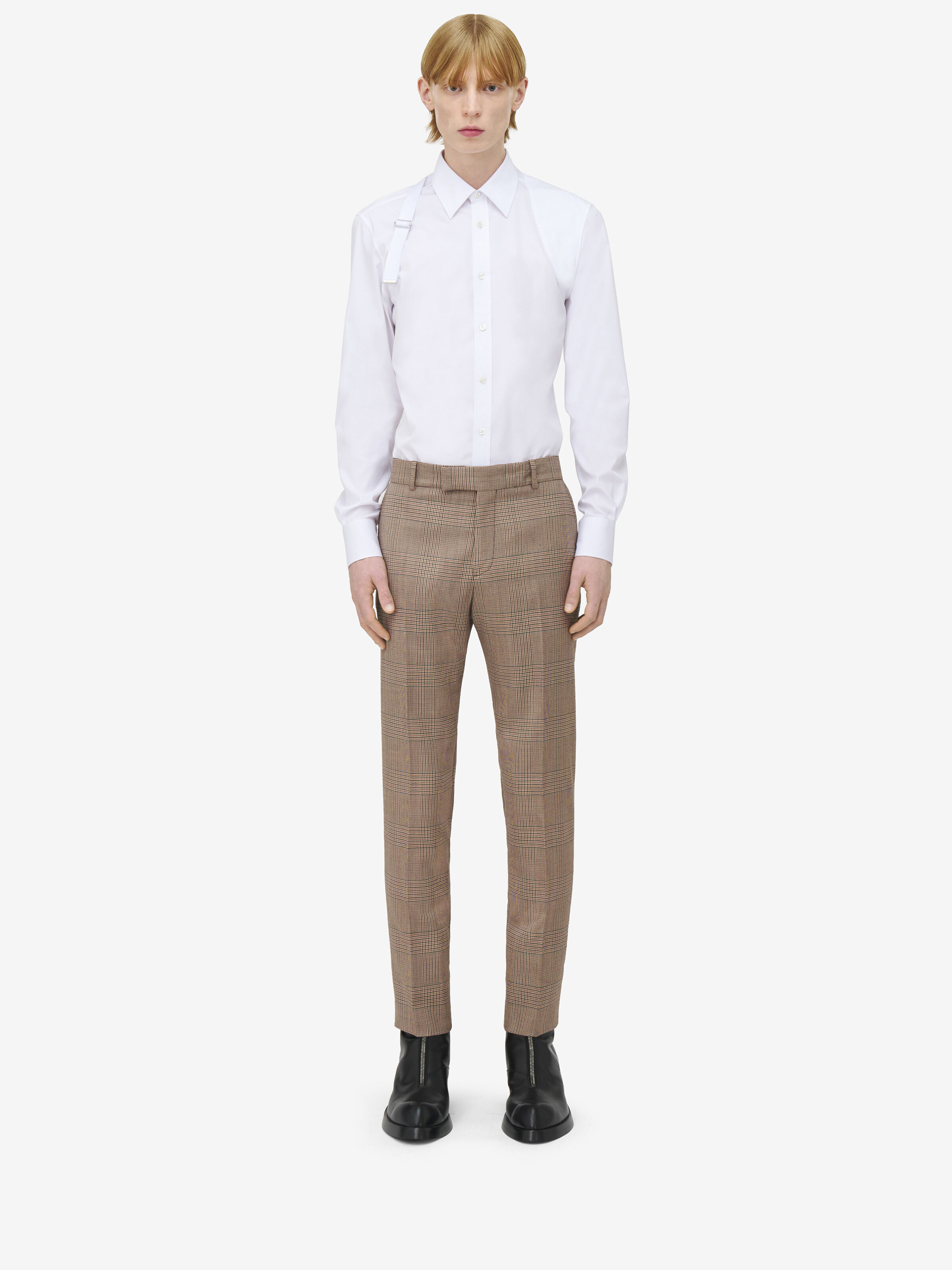 Low-Waisted Cigarette Trousers - 2