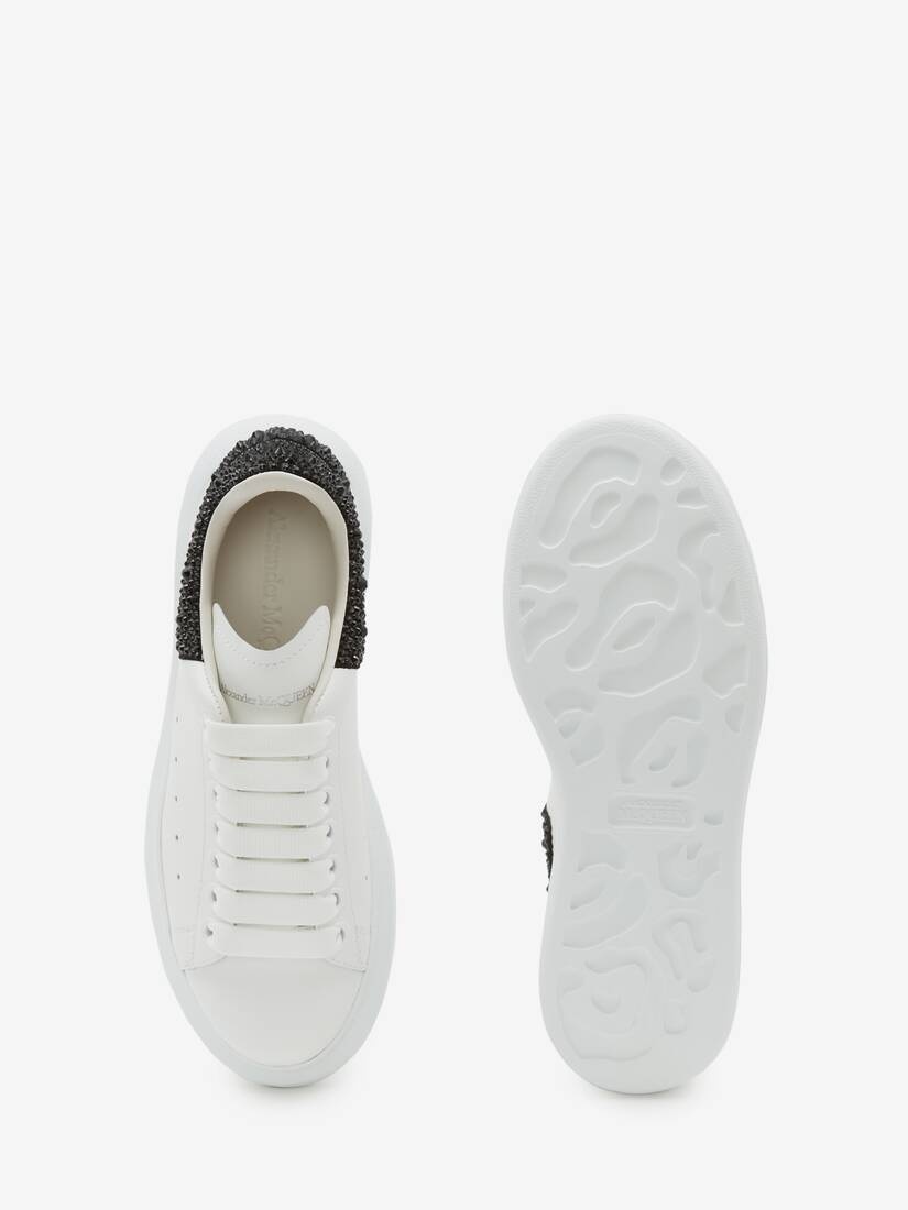 Women's Oversized Sneaker in White/jet Black - 4