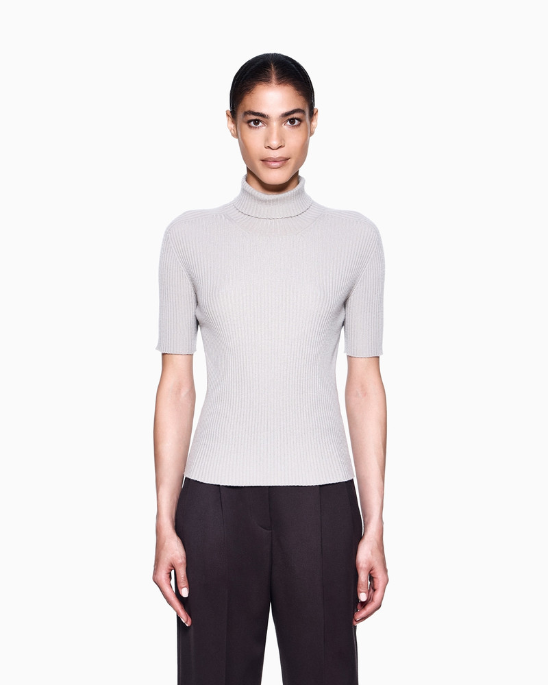 GIORGIO ARMANI SHORT-SLEEVED CASHMERE ROLLNECK JUMPER outlook