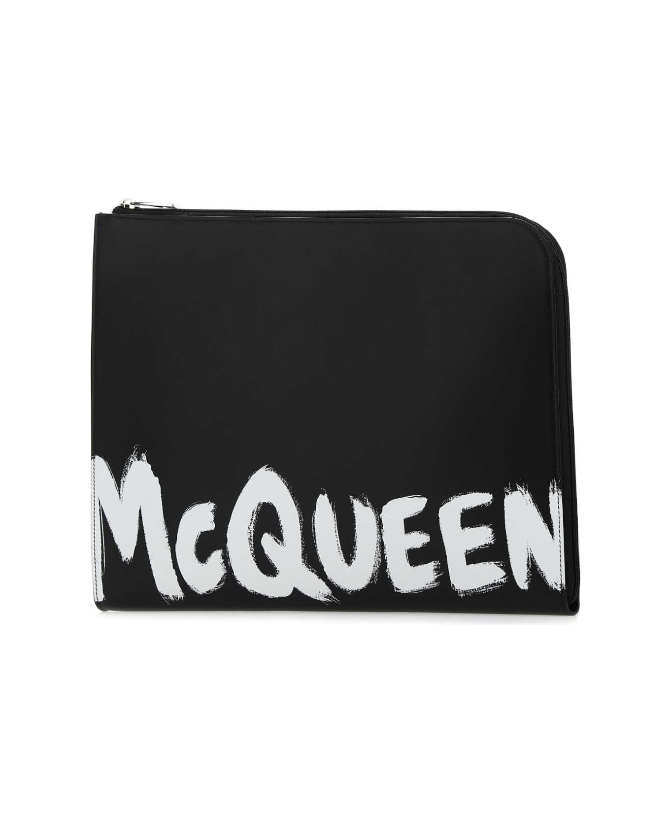 Black Leather Document Holder - 2